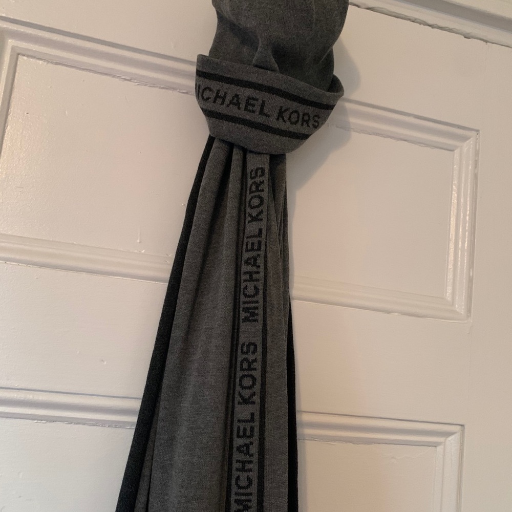 MK hat and scarf.